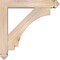 Ekena Millwork Imperial Arts and Crafts Smooth Bracket w/ Offset Brace, Douglas Fir, 5 1/2"W x 28"D x 28"H BKT0604X28X28IMP03SDF - alternate 4